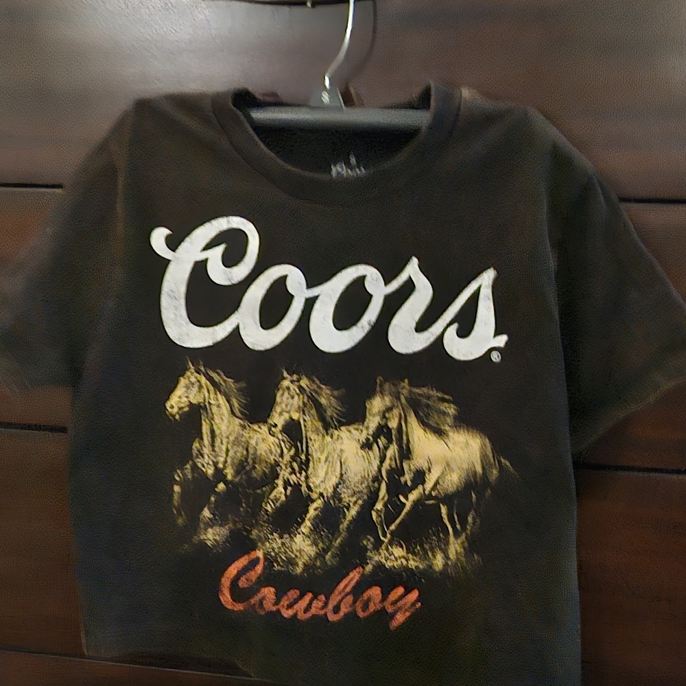 Cowboy Graphic Kids Tee - Black